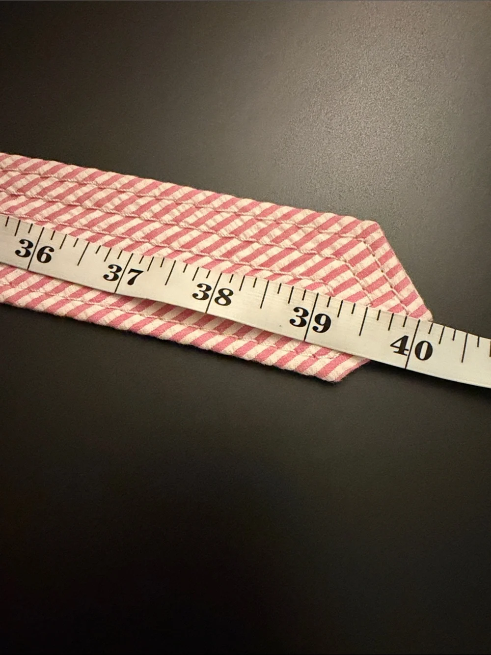 JCrew Striped Pink Canvas Belt with Woven Tan Buckle - Picture 6 of 6